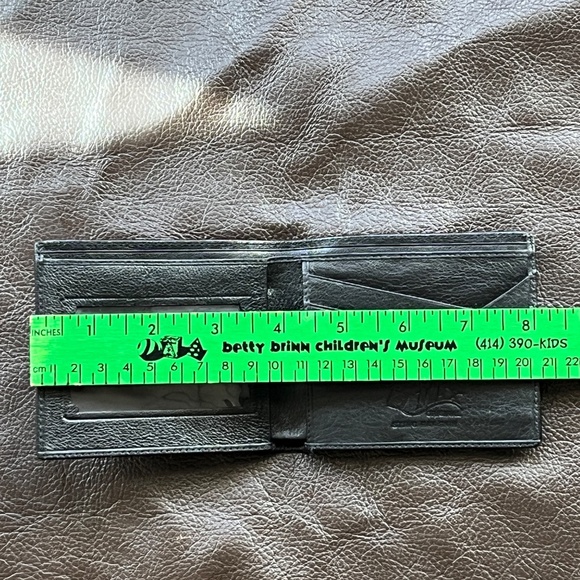 MAX Leather Goods LA Stingray Sting Ray Men's black Wallet billfold bi-fold NWT - Picture 4 of 10